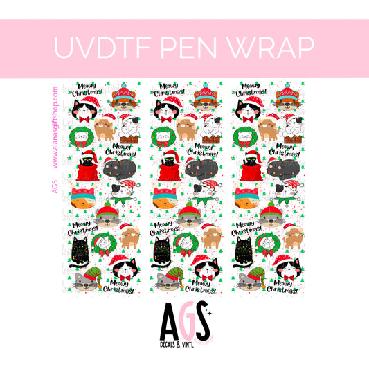 PEN WRAP 056 - Meowy Christmas