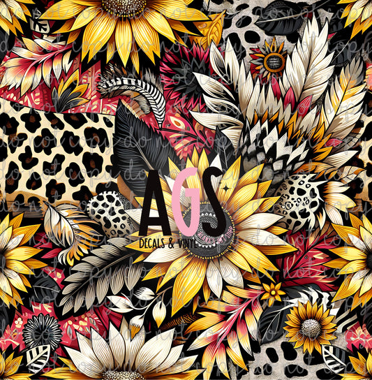 1801 Sunflower Leopard