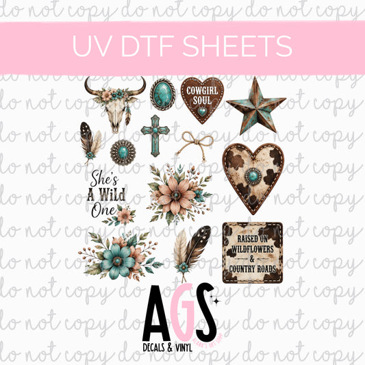 UV DTF SHEET 068 Dusty Glam