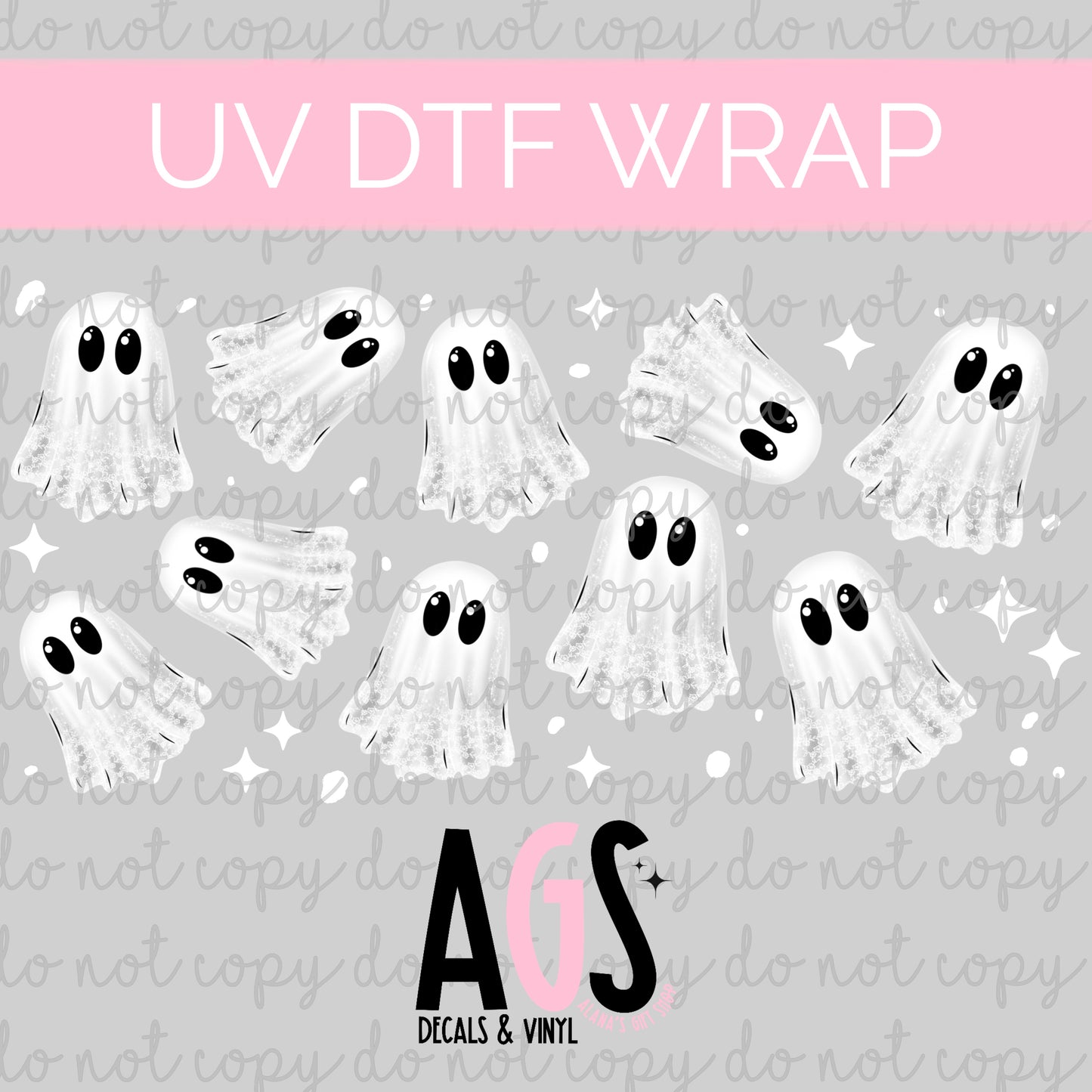 UV DTF WRAP 008 Ghosties