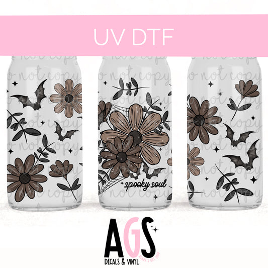 UV DTF-007 Spooky Florals