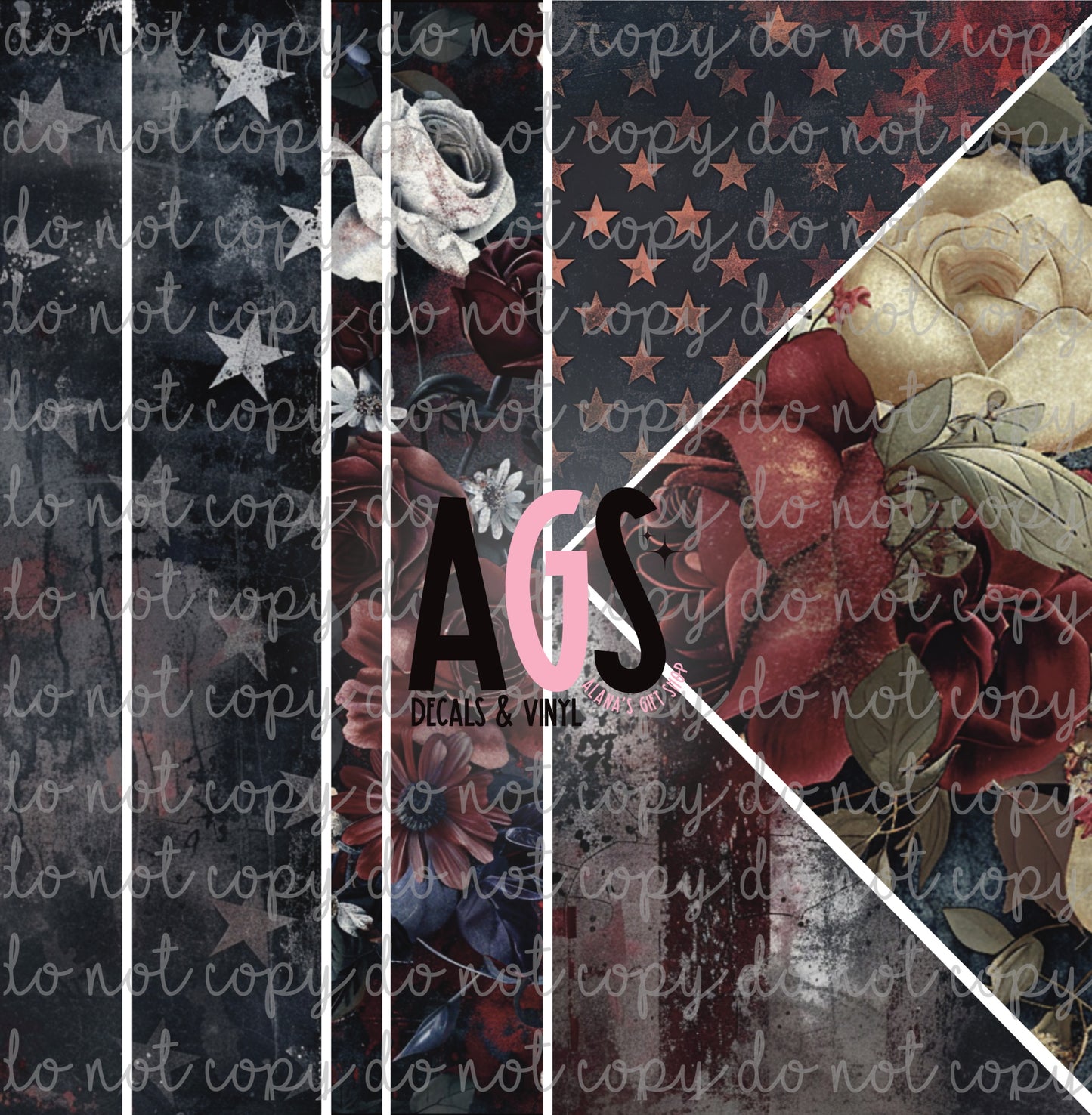 V-Split Maker 032 - Worn Flags & Flowers