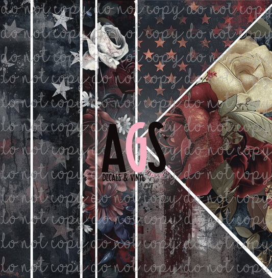 V-Split Maker 032 - Worn Flags & Flowers