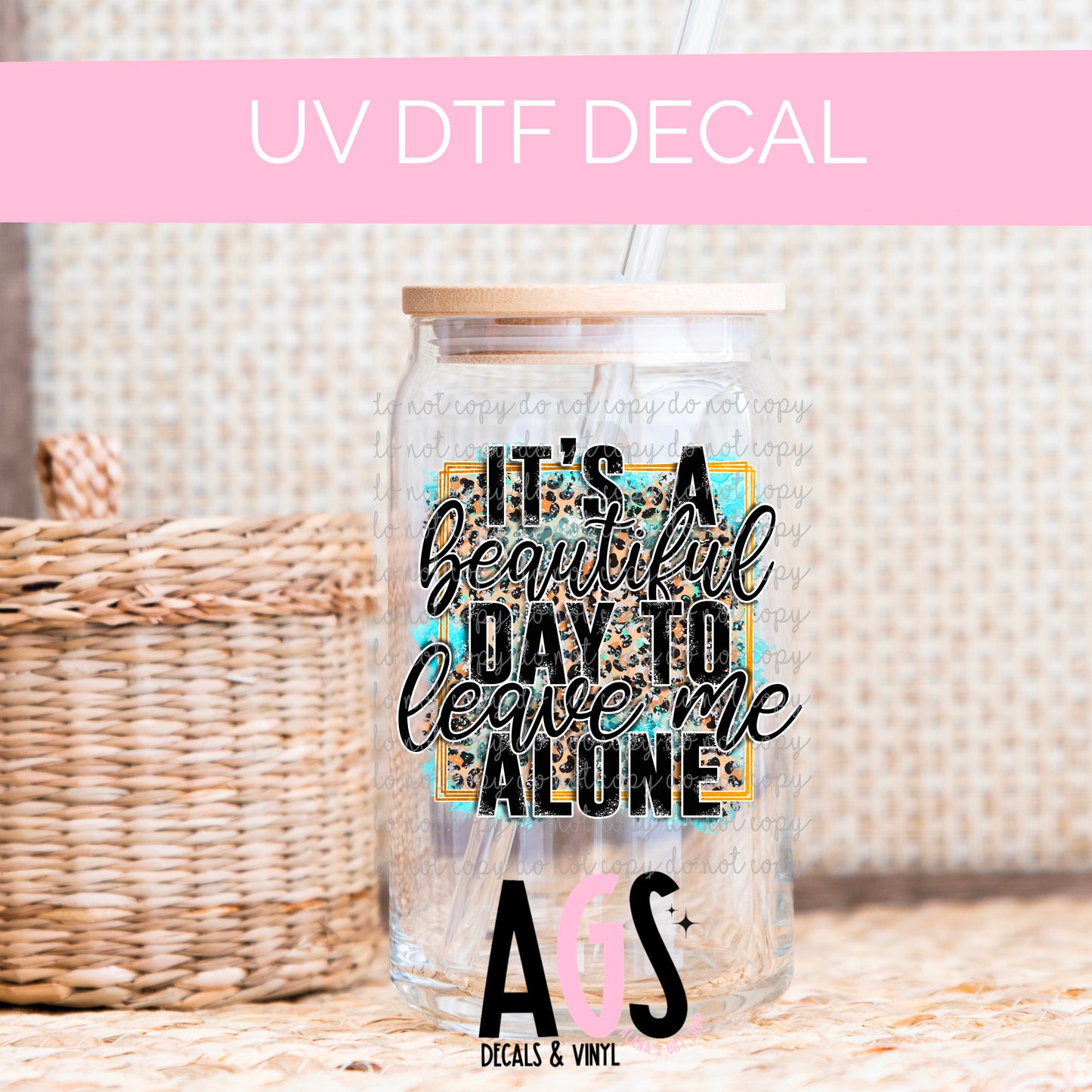 UV DTF DECAL- 047 Beautiful Day