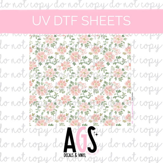 UV DTF SHEET 010 Pink Garden CST Collab