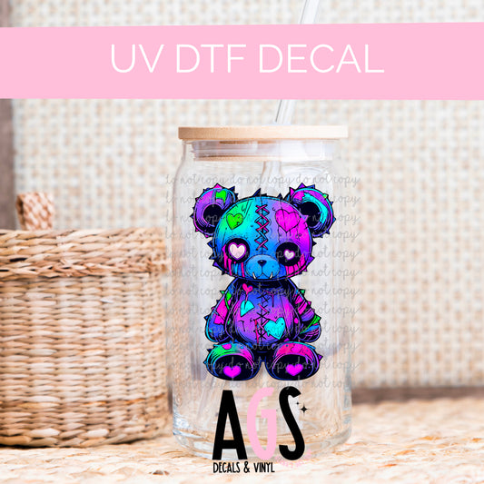 UV DTF DECAL- 034 Zombie Bear