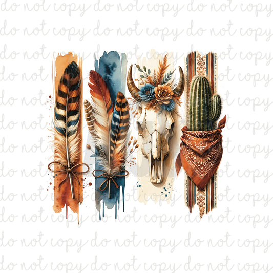 DECAL 234 Western Brush Strokes