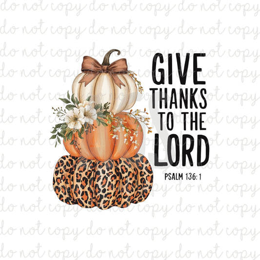 DECAL 181 Give Thanks To The Lord