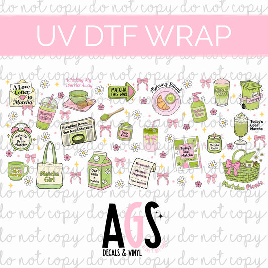 UV DTF WRAP 150 Matcha & More Matcha