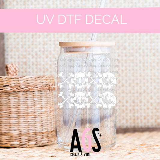 UV DTF DECAL- 048 XOXO Skull