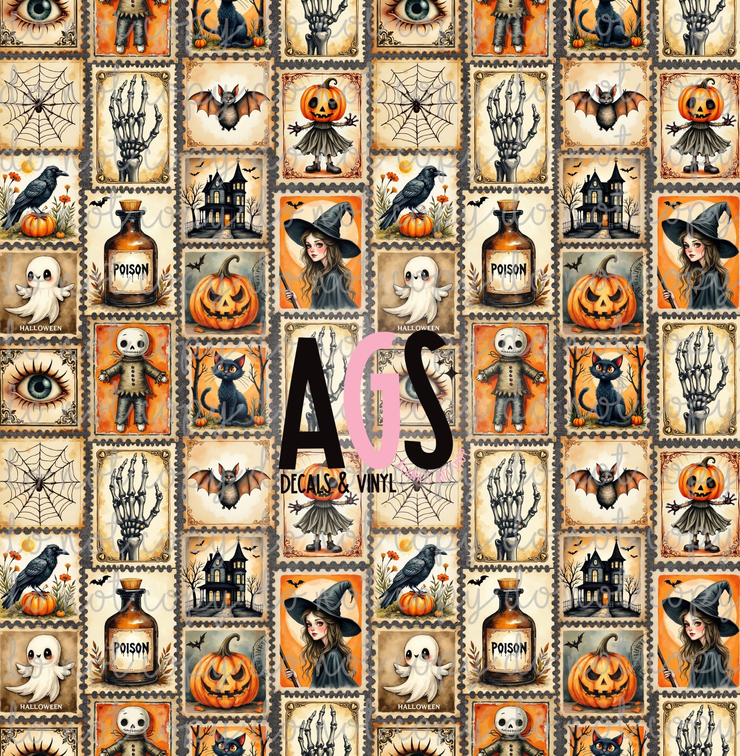 2372 Stamps Of Halloween
