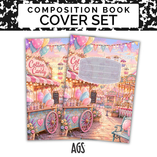 COMPOSITION NOTEBOOK COVER SET - 042 Cotton Candy