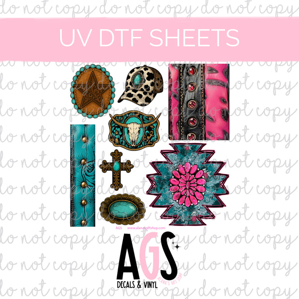 UV DTF SHEET 011 Rodeo Rebel Elements