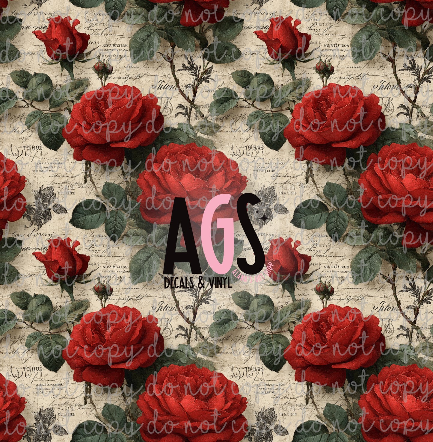 2289 Red Roses & Letters