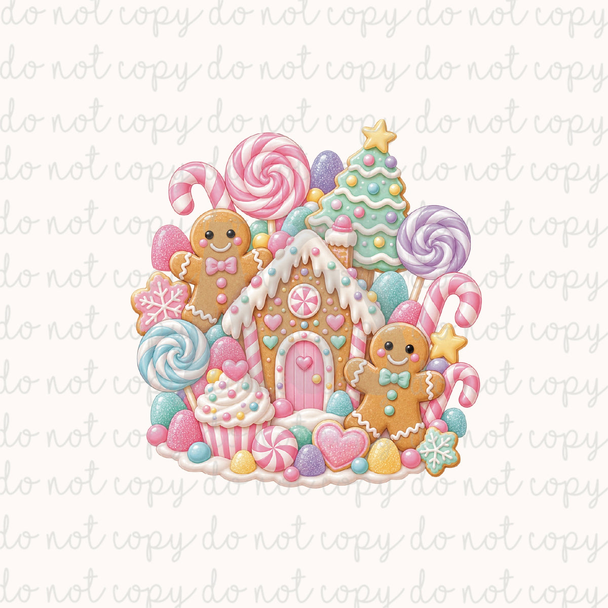 DECAL 281 Pink Gingerbread