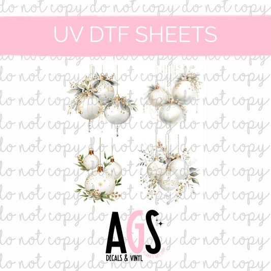 UV DTF SHEET 095 Timeless Hanging Ornaments