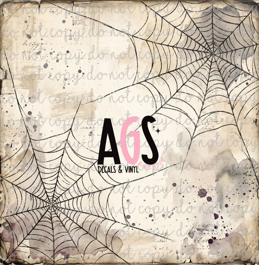2376 Old Paper Spider Webs