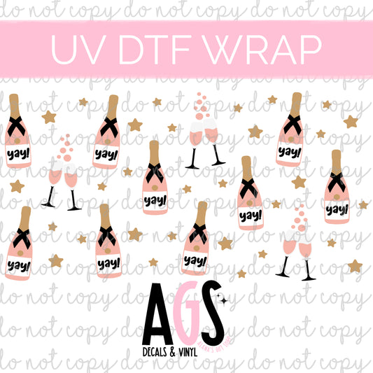 UV DTF WRAP 121 Yay Champagne  - Nov UVDTF