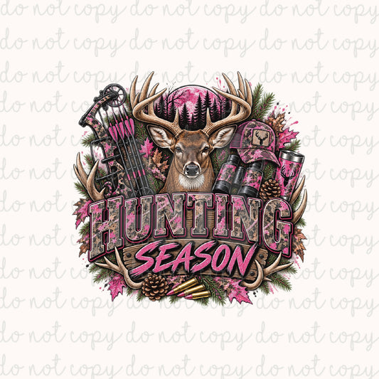 DECAL 276 Hunting Season Pink Camo