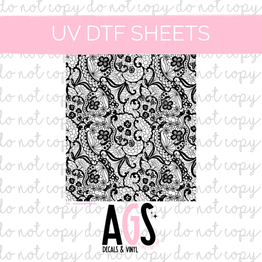 UV DTF SHEET 021 Floral Paisley