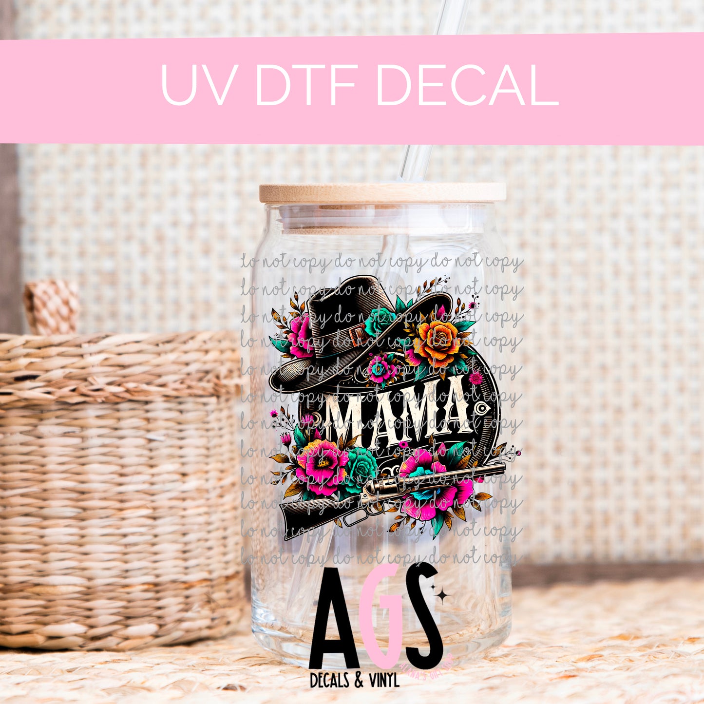 UV DTF DECAL- 011 Mama DECAL