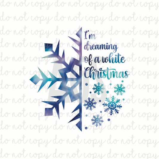 DECAL 191 Dreaming Of A White Christmas