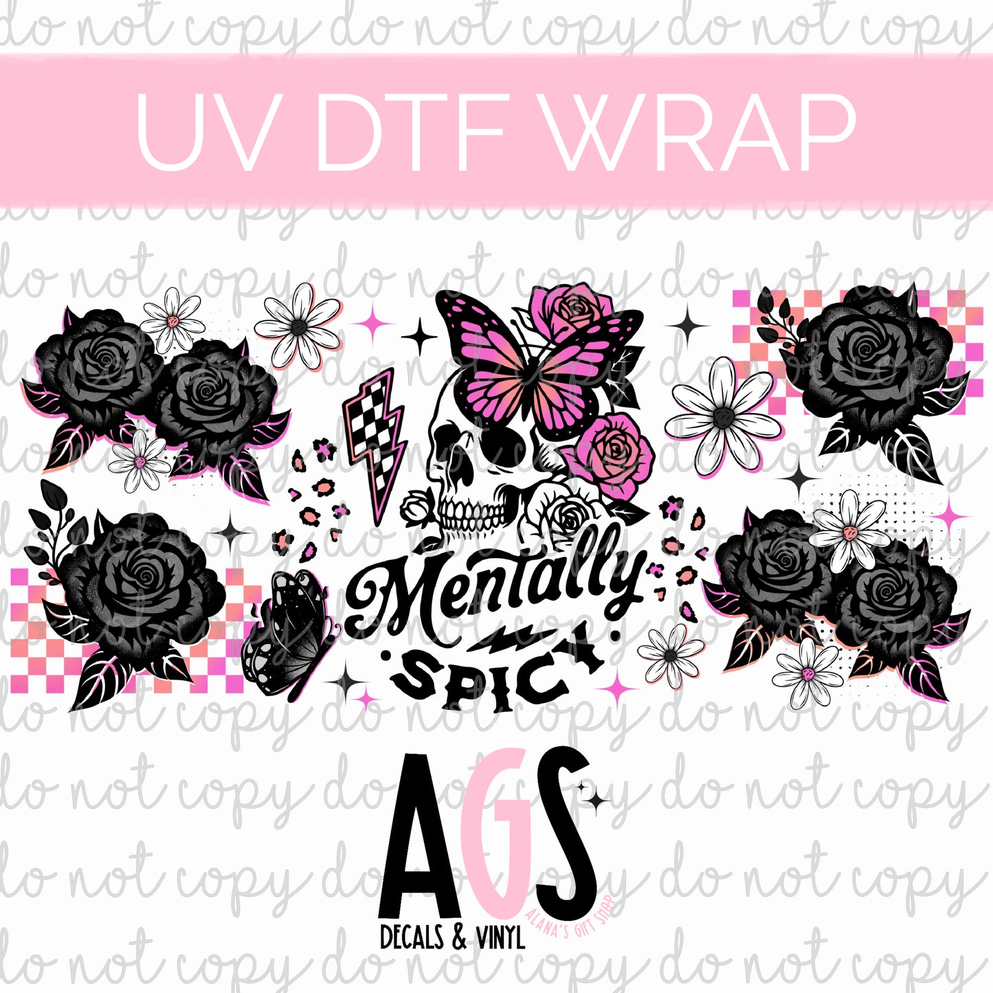 UV DTF WRAP 137 Mentally Spicy