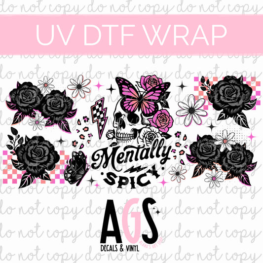 UV DTF WRAP 137 Mentally Spicy