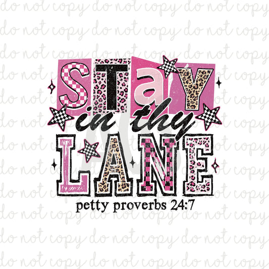 DECAL 115 Stay In Thy Lane