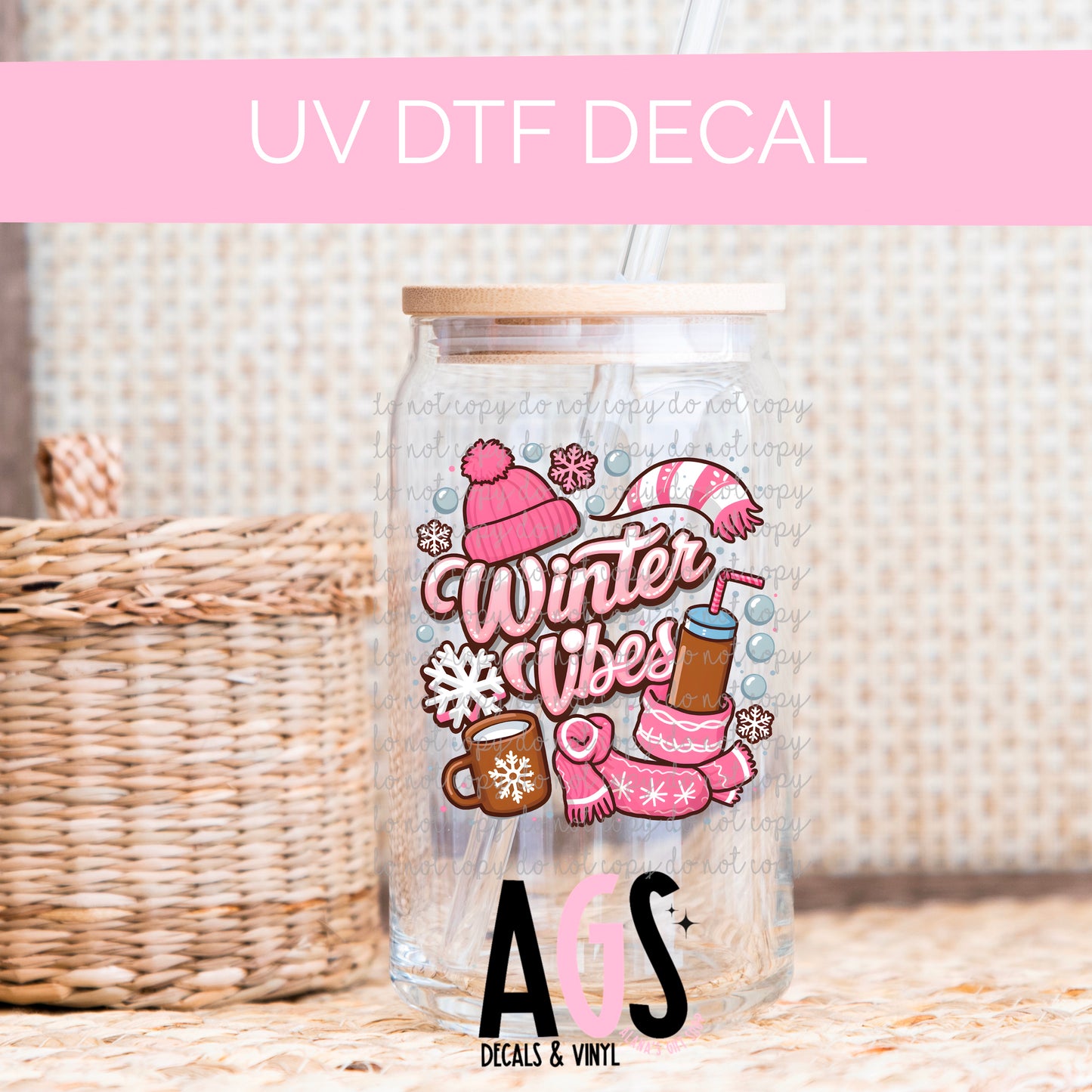 UV DTF DECAL- 027 Winter Vibes