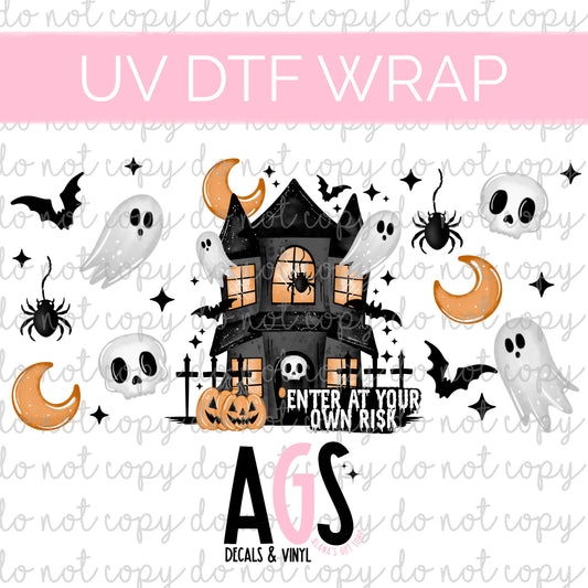 UV DTF WRAP 168 Haunted House