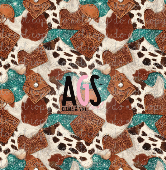 1915 Cowprint & Leather