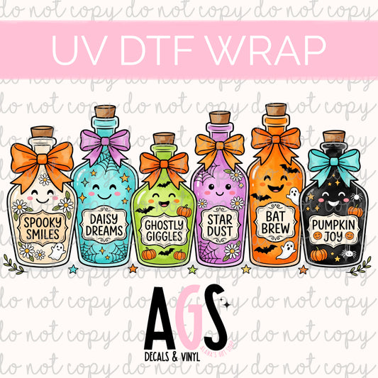 UV DTF WRAP 182 Cute Potion Bottles