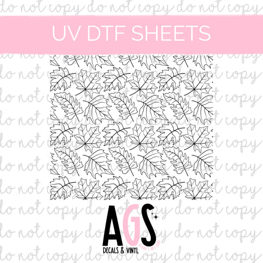 UV DTF SHEET- Leaf Sheet