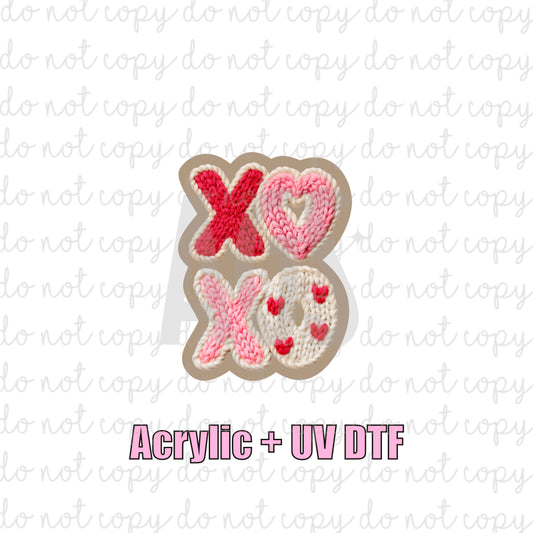 ACRYLIC + UVDTF 03 XOXO