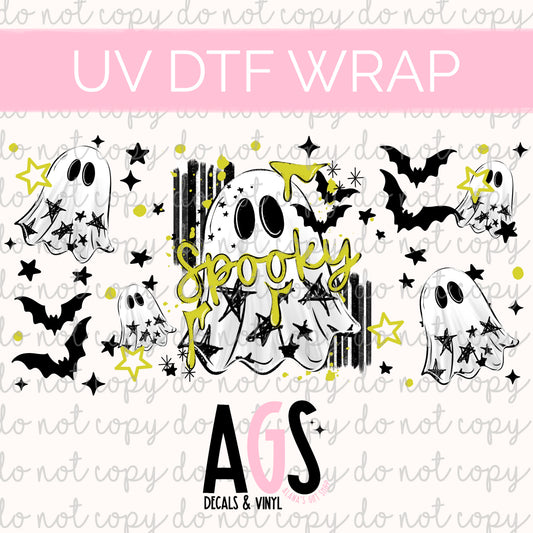 UV DTF WRAP 179 Spooky Star Ghost