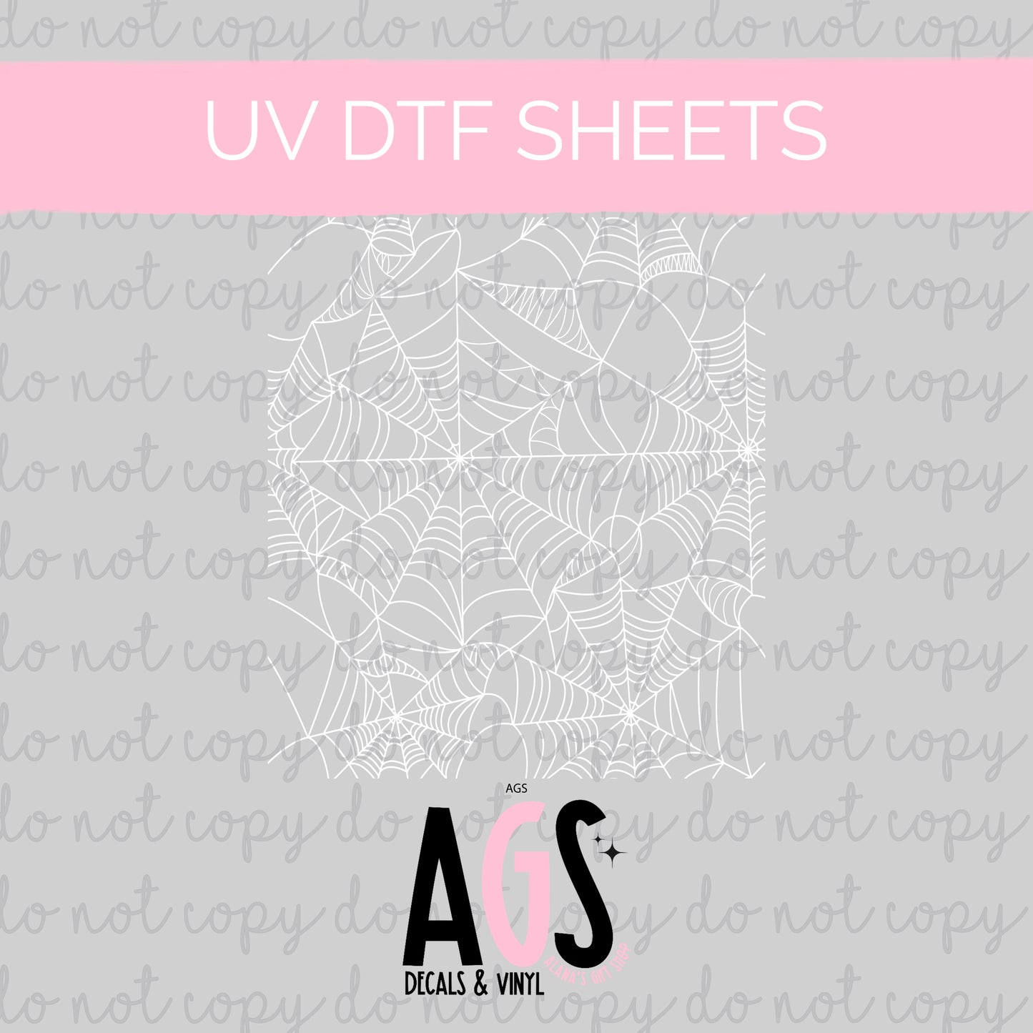 UV DTF SHEET 075 Webs White