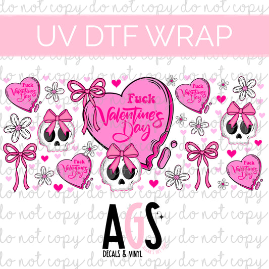 UV DTF WRAP 129 Fuck Valentines Day