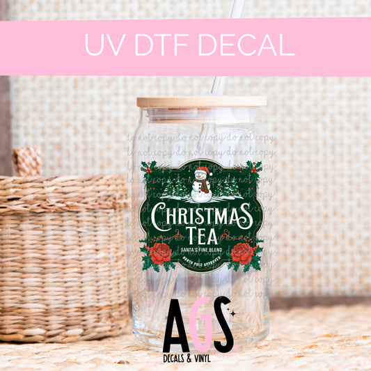 UV DTF DECAL- 031 Christmas Tea