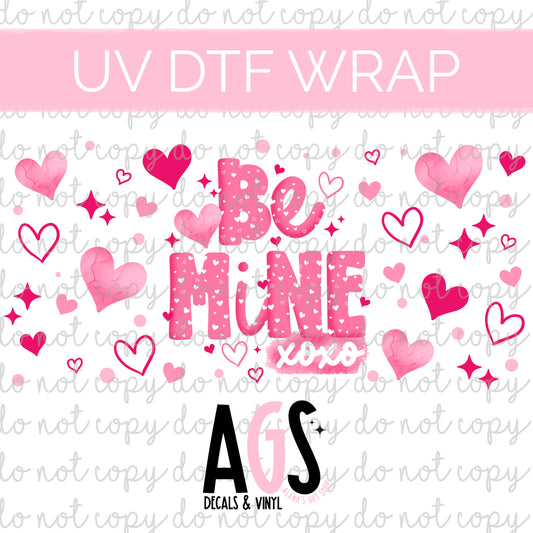 UV DTF WRAP 002 Be Mine Hearts