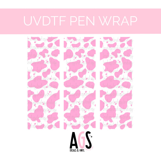 PEN WRAP 046 - Cow Print Pink