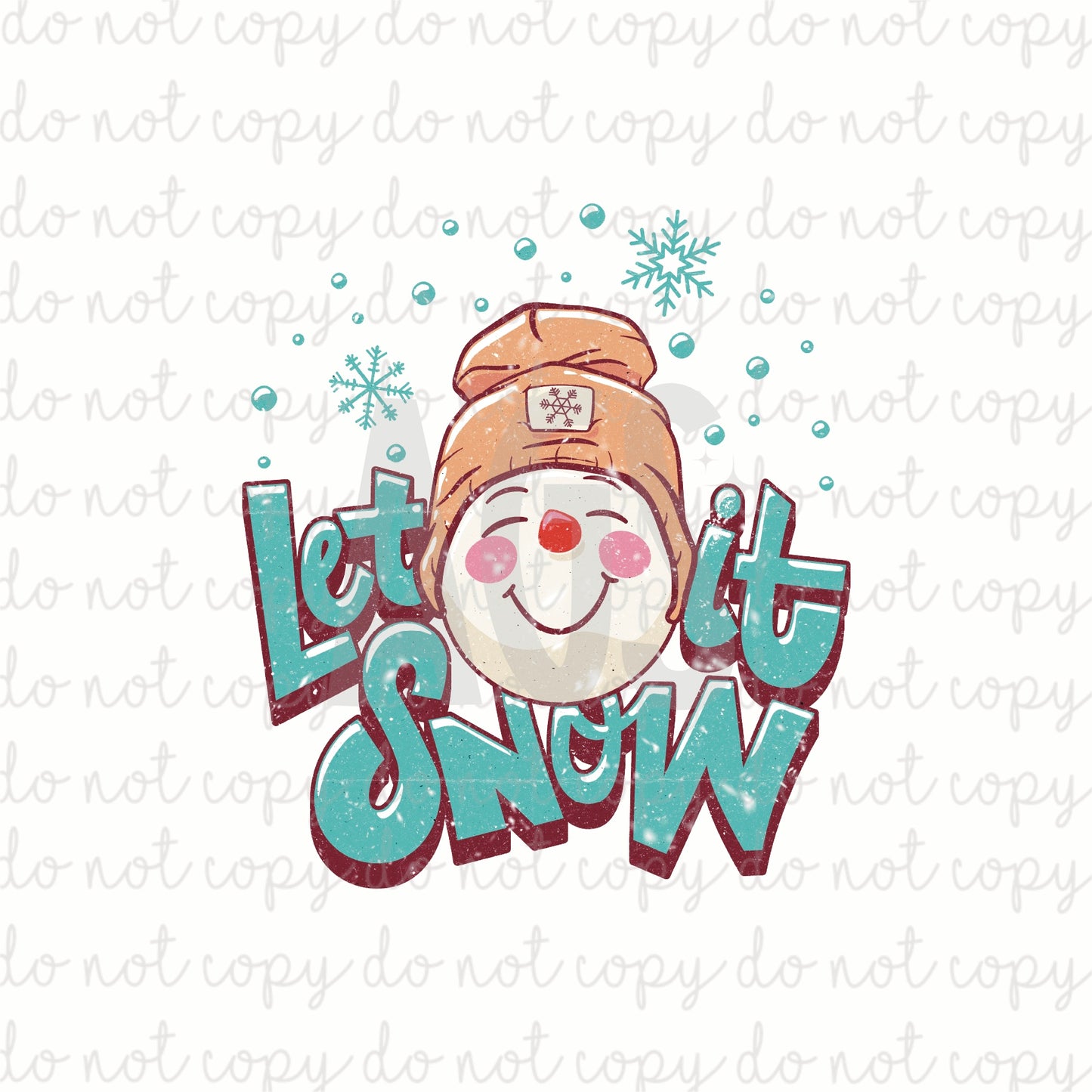 DECAL 199 Let It Snow