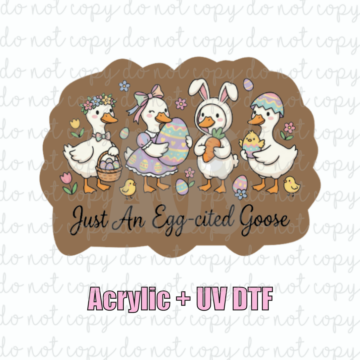 ACRYLIC + UVDTF 13 Egg-Cited