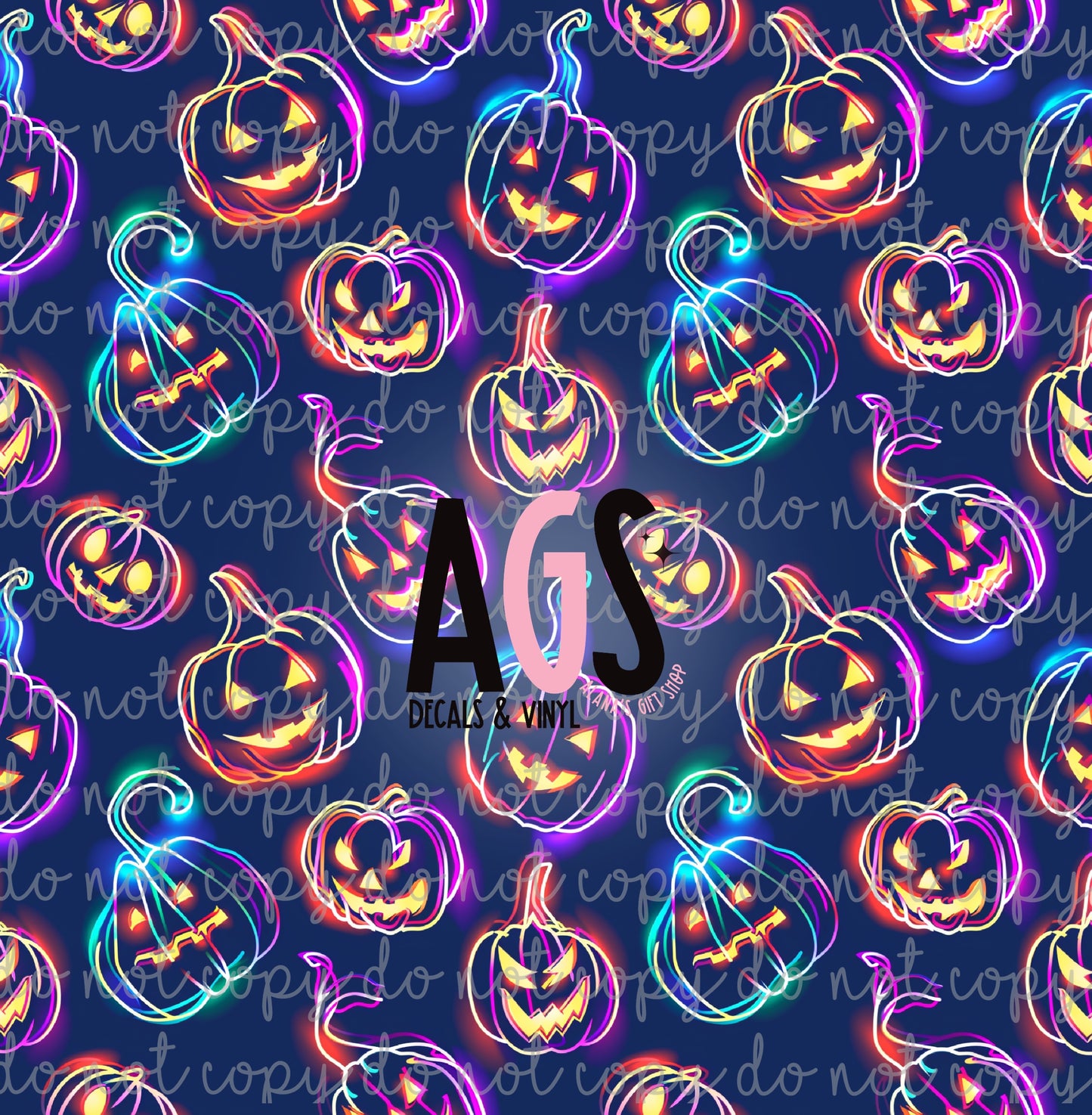 1252 Neon Jack-O-Lanterns