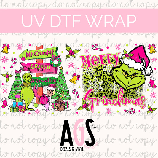UV DTF WRAP 196 Green Man Hot Colors