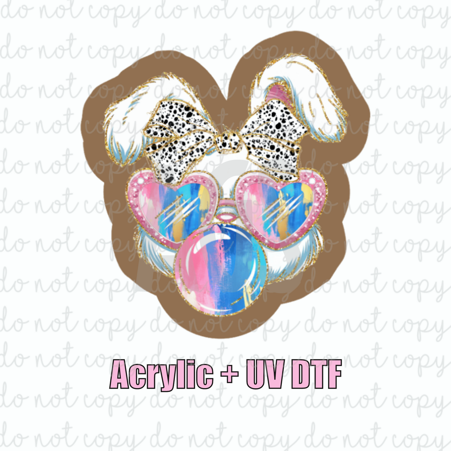 ACRYLIC + UVDTF 12 Cool Bunny