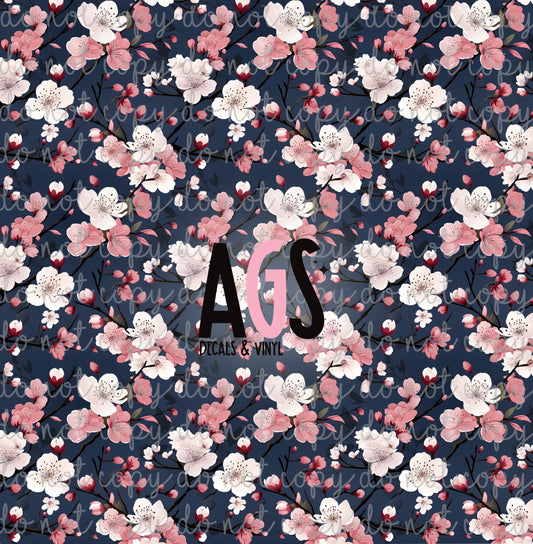 0899 Cherry Blossom Navy