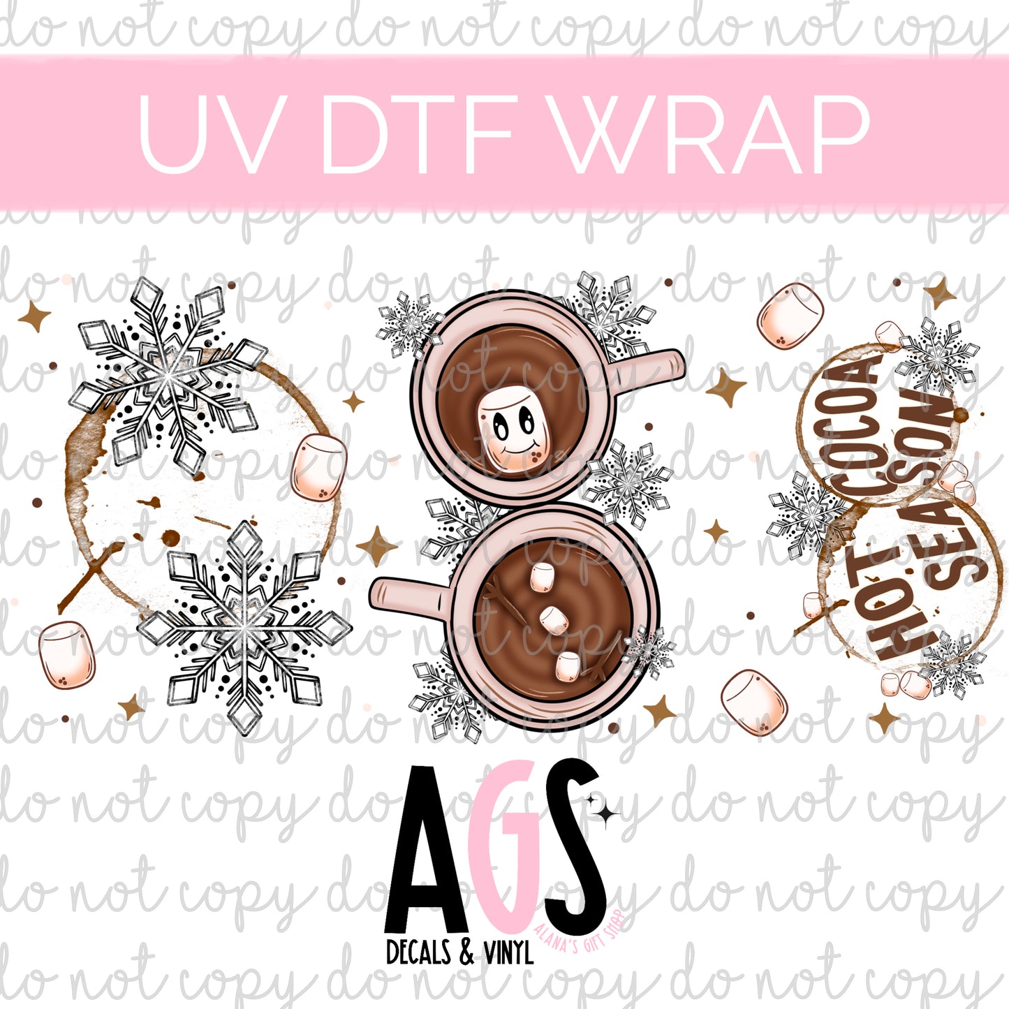 UV DTF WRAP-071 Hot Cocoa Season