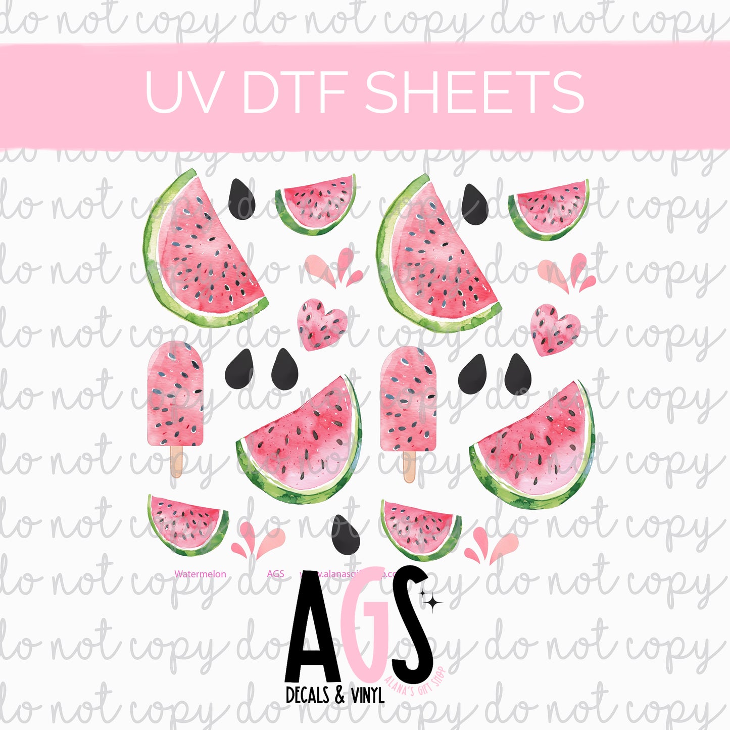 UV DTF SHEET 031 Watermelon