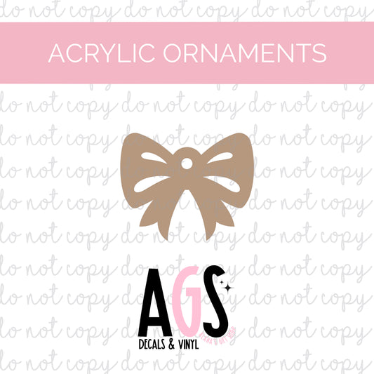 Acrylic Ornament Bow Embellishment